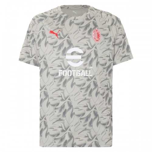 Maillot de Foot AC Milan Pre-Match 2025-26 Grise Maillot de Foot AC Milan Pre-Match 2025-26 Grise